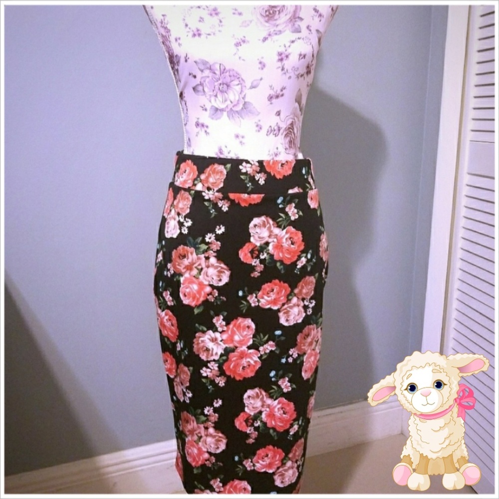 Floral Pencil Skirt